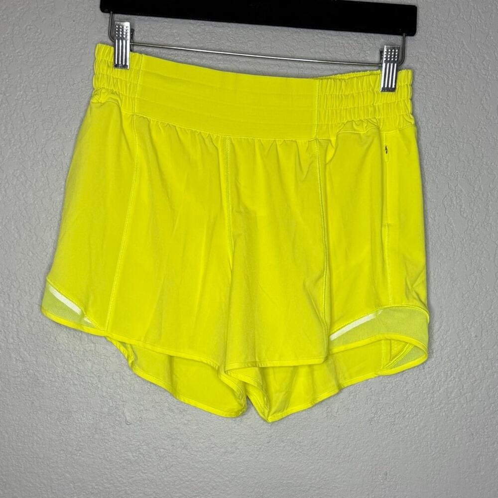 lululemon athletica hotty hot shorts 4” long size 8